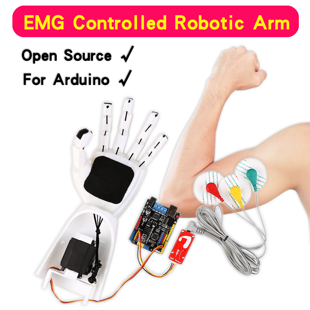 Muscle Sensor Emg - Sensor EMG lengan robot Sensor sinyal